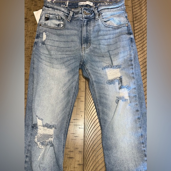 KanCan Skinny Distressed Denim High Rise Frayed 28 Jeans Maurices Stretch - Picture 4 of 5